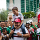 Fans in Mexico City celebrate their team’s 1-0 win over Germany in the World Cup.